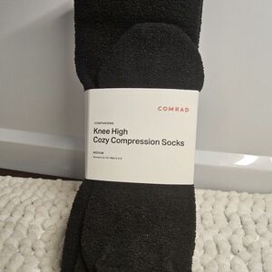 Comrad Black Knee High Compression Socks